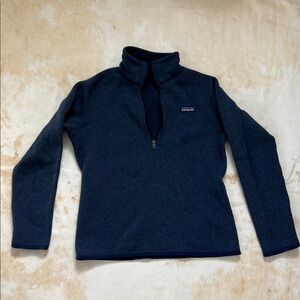 Patagonia Better Sweater 1/4 Zip Fleece Pullover – Women’s M – Navy Heathe